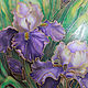 'Favorite irises' (batik panels). Pictures. studiya. My Livemaster. Фото №4