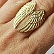 Золотое кольцо "Крылья". Кольца. Newstylejewelry. Ярмарка Мастеров.  Фото №6