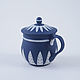 Чашечка с крышкой Wedgwood Веджвуд с кинцуги джаспер чашка. Кружки и чашки. Александр (alex-porcelain). Ярмарка Мастеров.  Фото №4