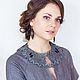 Кружевной съемный воротничок 5 вологодское коклюшечное кружево, Воротнички, Москва,  Фото №1