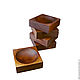Set of wooden cedar candy plates (5 pcs). TN21. Plates. ART OF SIBERIA. My Livemaster. Фото №6