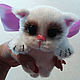 kitten, white kitten, knitted soft toy gift. Stuffed Toys. KnittedtoyRU. Online shopping on My Livemaster.  Фото №2