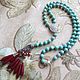 necklace 'art nouveau' (amazonite, agate, ruby, zircon). Necklace. Pani Kratova (panikratova). Online shopping on My Livemaster.  Фото №2