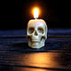 Beeswax candle 'Skull' set of 4 pieces. Candles. merlin-hat (Merlin-hat). My Livemaster. Фото №6