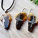 Amber. Pendant 'Thunderstorm over Africa' amber silver steel. Pendants. Frollena II. Natural Baltic amber. My Livemaster. Фото №6