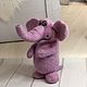 felt toy: Pink elephant, Felted Toy, Zelenograd,  Фото №1