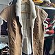 Chaleco de piel de oveja de cuero para mujer 44-46 beige, Vests, Moscow,  Фото №1