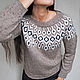 Tweed jumper, sweater "DROPS ROSA" from the Italian merino. Sweaters. Dobryy_vyaz. My Livemaster. Фото №5