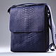 Men's shoulder bag made of genuine python leather IMP0514VC. Men\'s bag. CrocShop. My Livemaster. Фото №6
