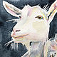 Goats, watercolor painting, painting in the nursery, painting love. Pictures. myfoxyart (MyFoxyArt). My Livemaster. Фото №5