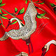 Red neck scarf ' Cranes', Shawls1, Moscow,  Фото №1