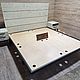 Двухспальная парящая кровать, массив дуба с тумбами. Кровати. EasyLOFT. Интернет-магазин Ярмарка Мастеров.  Фото №2