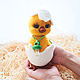 Chick Fluff. Fulled (felted) wool. Felted Toy. Lilija Gracheva. Wool House. toys.. Online shopping on My Livemaster.  Фото №2
