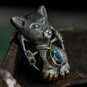 Украшения handmade. Livemaster - original item exclusive handmade jewelry. Silver CAT Pendant. Handmade.