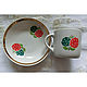 Porcelain coffee a couple of raspberries, Dulevo, USSR, 60 years. Tea & Coffee Sets. Msirina-vintage. Online shopping on My Livemaster.  Фото №2