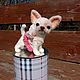 Заказать Миниатюрная  игрушка щенок Чихуахуа Дороти 9 см. Любимые лапки. Ярмарка Мастеров. . Тедди Зверята Фото №3