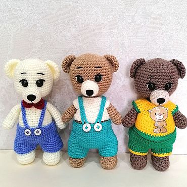 Куклы и игрушки ручной работы. Ярмарка Мастеров - ручная работа Медвежата. Handmade.