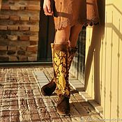 Обувь ручной работы handmade. Livemaster - original item LARRY - Handmade Women`s embroidered boots - Italy. Handmade.
