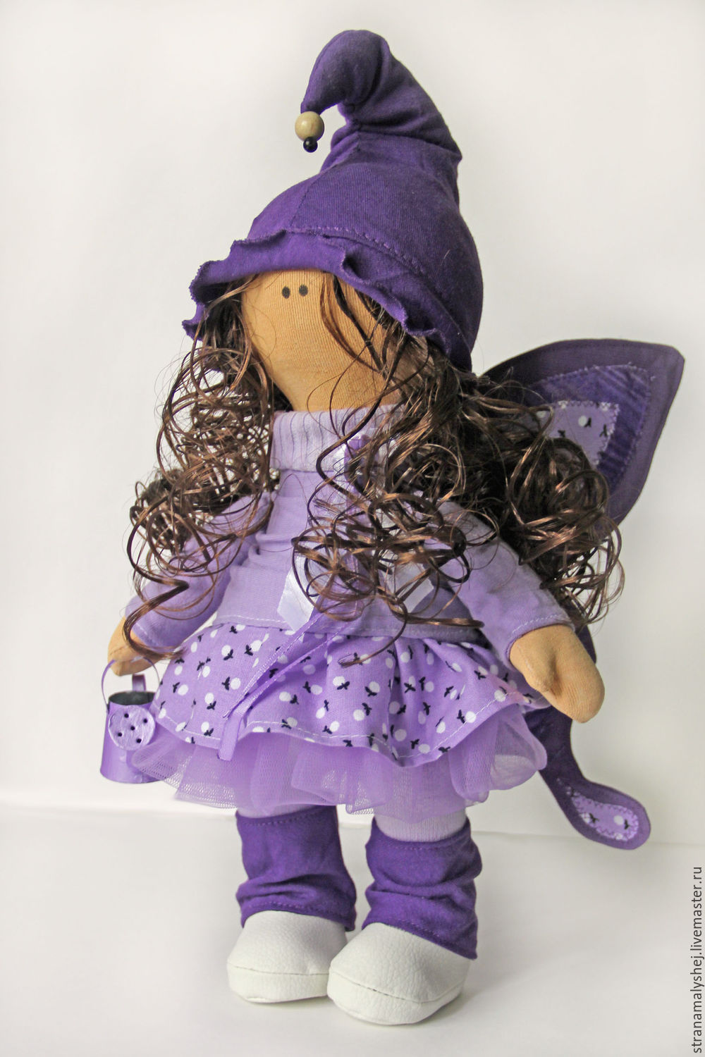 Кукла-бабочка. Фиолетовая. Интерьерная кукла, Куклы и пупсы, Санкт-Петербург,  Фото №1