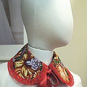 Аксессуары handmade. Livemaster - original item Collars: The collar is removable from the Pavlovsky Posad shawl. Handmade.