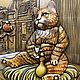ПАННО РЕЗНОЕ " КОТ-ФИЛОСОФ ". Картины. Александр Подрезов (Vernissage-AV). Ярмарка Мастеров.  Фото №4