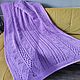 Knitted plush plaid of large knitting. Bedspreads. Vyazanye izdeliya i MK iz Alize Puffi. Ярмарка Мастеров.  Фото №4