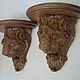Carved wall console shelf Lev. Sculpture. Carved decor. My Livemaster. Фото №6