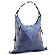 Women's leather bag 'Emilia' (blue). Bucketbag. Russian leather Guild. My Livemaster. Фото №6