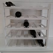 Для дома и интерьера handmade. Livemaster - original item Wine rack for 25 bottles in white. Handmade.