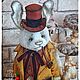 Джек кролик в технике тедди. Тедди Зверята. Татьяна Корчикова teddy & dolls. Ярмарка Мастеров.  Фото №6