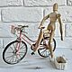 Кукольный велосипед бирюзовый и розовый велосипед для кукол 1:10. Мебель для кукол. KOTOMKA_NV кукольная миниатюра 1:12. Ярмарка Мастеров.  Фото №6