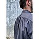 Рубашка мужская из конопляного холста Canvas Hemp Farmer Shirt Grey. Рубашки мужские. VÄN Studio. Ярмарка Мастеров.  Фото №6