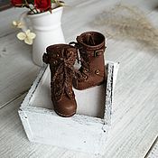 Куклы и игрушки handmade. Livemaster - original item Boots for Blythe doll (color - brown). Handmade.