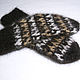 Women's knitted mittens Berne tricolour. Mittens. Warm Yarn. My Livemaster. Фото №5