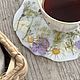 Подстаканник для чашки, под горячее с цветами зеленый. Подставка под горячее. Мыльное Удовольствие Елена. Ярмарка Мастеров.  Фото №5