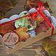 Коробочка с подарочными пряниками "Осень", Кулинарные сувениры, Королев,  Фото №1