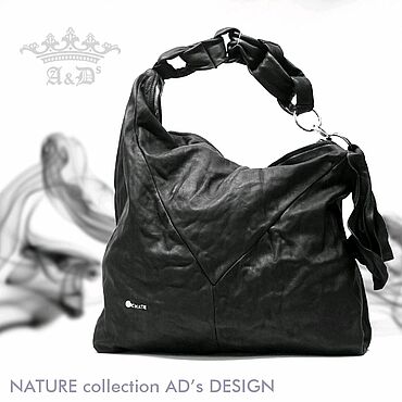 Сумки ручной работы. Ярмарка Мастеров - ручная работа Сумка Trapez Bib Black Underground Leather. Handmade.