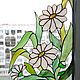 Order Stained glass window corner "Camomiles". V&G fantasy. Livemaster. . Stained glass Фото №3