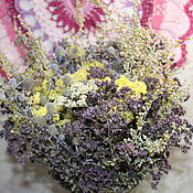 Цветы и флористика handmade. Livemaster - original item A bouquet of dried flowers.Oregano.thistle. wormwood. herbs.. Handmade.