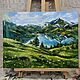 Картина маслом Горный пейзаж. Картины. Galliniart. Ярмарка Мастеров.  Фото №4