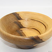 Декоративная тарелка из карагача.Тарелка из натурального дерева