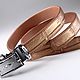 Ремень женский из натуральной кожи крокодила, ширина 2.5 см IMA3000Pea. Ремни. CrocShop товары из экзотической кожи. Ярмарка Мастеров.  Фото №8