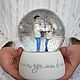Снежный шар с портретной фигуркой, Статуэтки, Владикавказ,  Фото №1