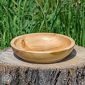 Для дома и интерьера handmade. Livemaster - original item Wooden plate made of cedar wood. 220mm. T32. Handmade.