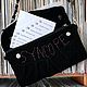 "Syncope" Сумка, клатч с вышивкой. Клатчи. Украшения в стиле бохо и авангард Byvikamajer (viktori4ka). Ярмарка Мастеров.  Фото №7