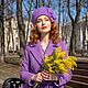 Шляпка из велюра Сиреневое ретро. Шляпы. NovozhilovaHats. Интернет-магазин Ярмарка Мастеров.  Фото №2