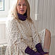 Заказать Шапка-снуд из фиолетовой шерсти MUHA-435a. MUHA (vintagechic). Ярмарка Мастеров. . Шапки Фото №3