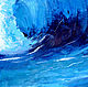 Painting sea foam, oil, hardboard 35h50. Pictures. vestnikova. My Livemaster. Фото №4