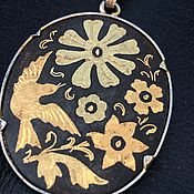Винтаж handmade. Livemaster - original item Birds in flowers pendant, Toledo, handmade, Spain. Handmade.