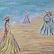 oil painting Figures in the sand. Pictures. Pictures for the soul. My Livemaster. Фото №4